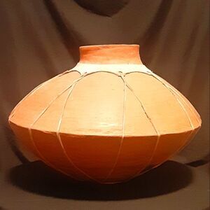 Large Tarahumara SW American Indian Mexican Ceramic Water Pot 16" Wide